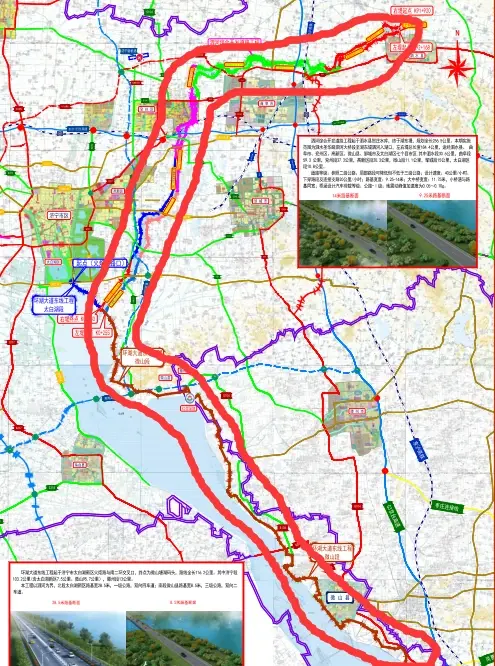 濟寧泗河道路和環湖大道東線竣工通車