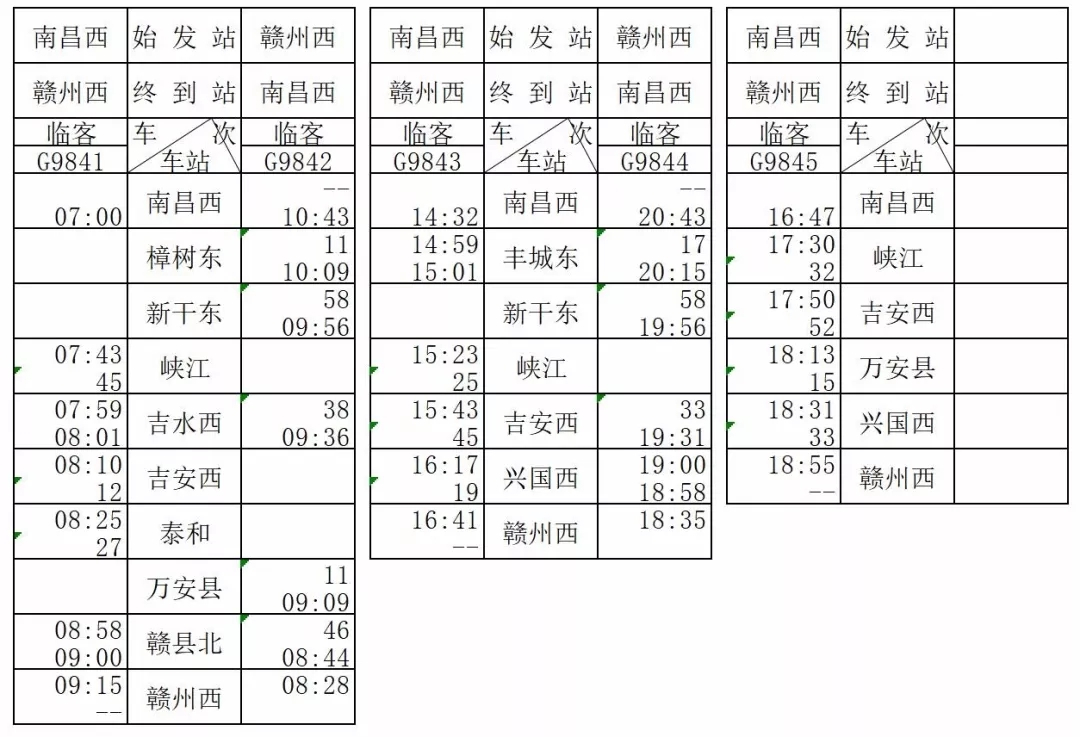 12306可购票了！昌赣高铁票价及线路表确认！明日8点高铁首发！