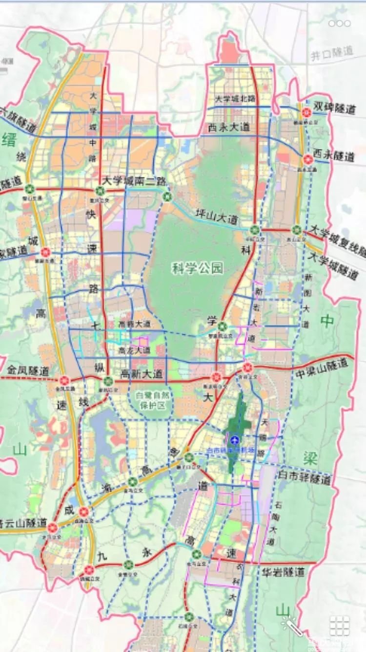 重庆高新区地理位置图片