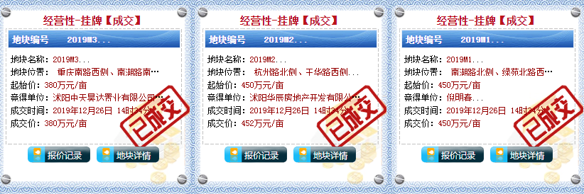 沭阳南湖又三宗住宅土地成交！总金额高达9.47亿！！！