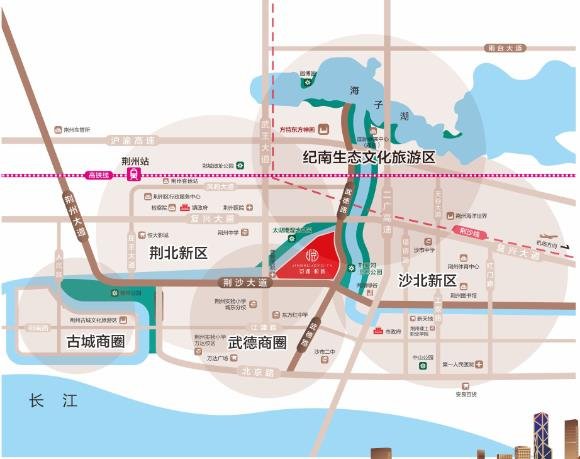 荆州景湖悦城区位图