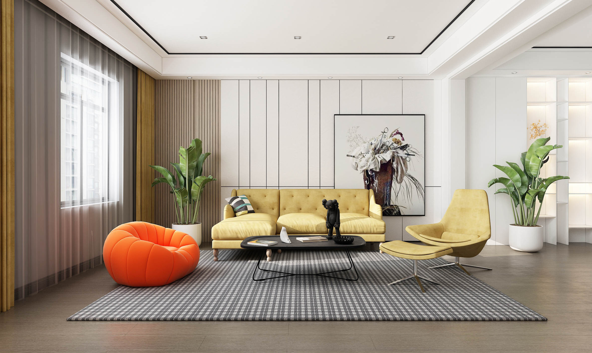 合肥软装设计后现代主义风格打造个性非凡客厅