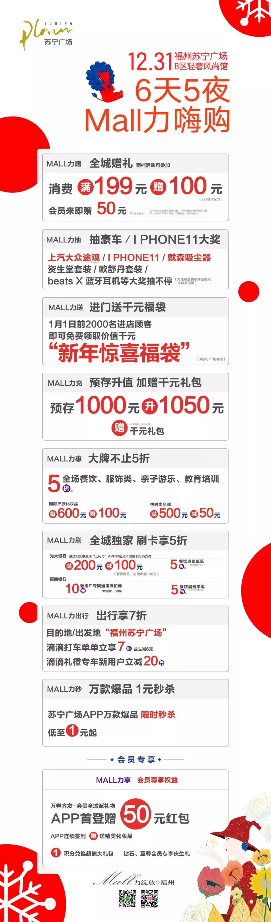 福州苏宁广场B区轻奢风尚馆盛大开业，开启2020MALL力元年