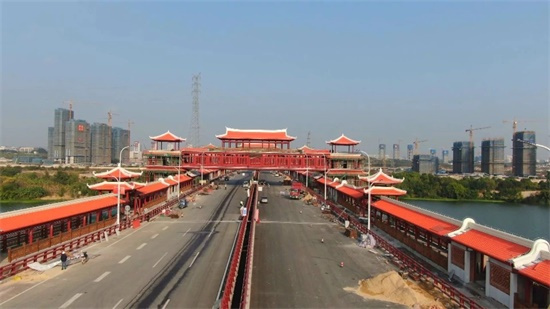 【项目进展】国内跨径最长廊桥——金峰大桥建设进入收尾阶段