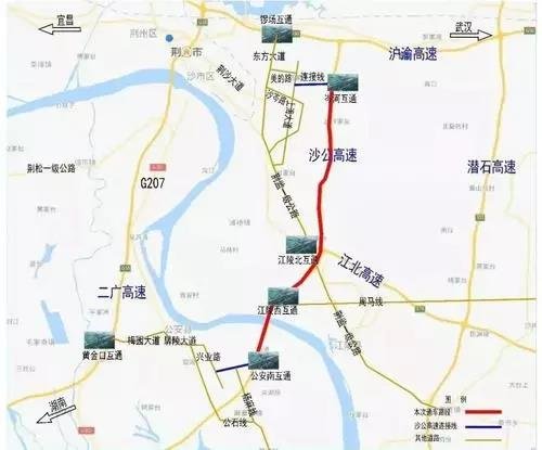 沙公高速线路图