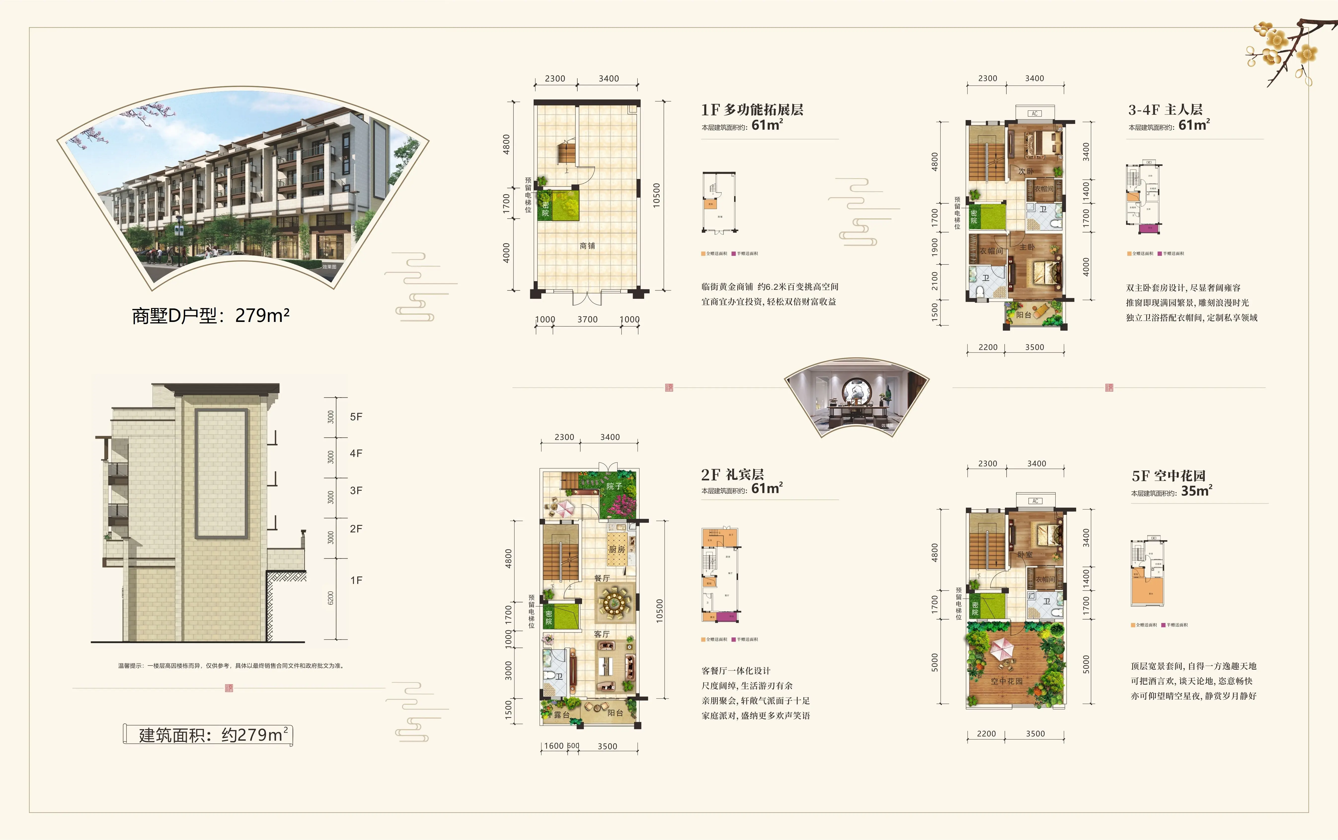 户型鉴赏|建城·桃源墅 院落别墅、临街商墅 二期全新房源