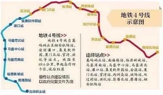 ！厦门地铁4号线将串联漳州港？什么时候会通车？官方回复……