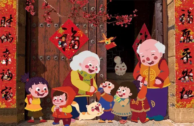 这是一年中最热闹,最喜庆的时刻,一家人团聚在一起,吃着丰盛的年夜饭