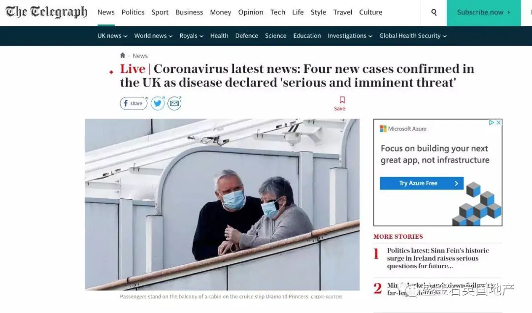 疫情速报（4）：英国再增6例新冠肺炎 或出现超级传播者