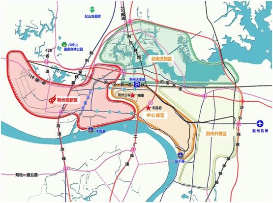 荆州高新区交通图
