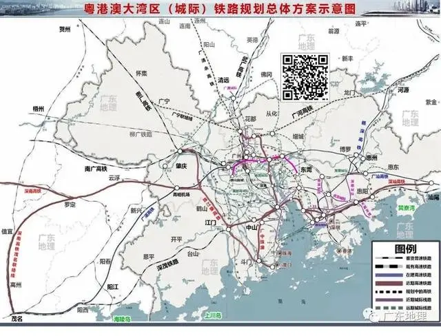 長隆-珠海機場,廣佛環,佛莞,琶洲支線,新白廣,廣清在建城際:廣佛肇,穗