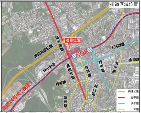 坪山区龙田路口旧改公示将变身11万平米商住项目