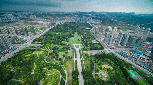 重庆中央公园鸟瞰图片