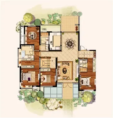 洋房306平底跃户型鉴赏