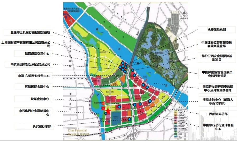 西安浐灞金融城规划图片