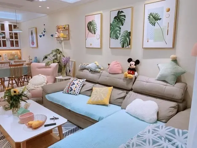 实拍110㎡小户型装修效果软装后效果像开挂跟网红家居一样