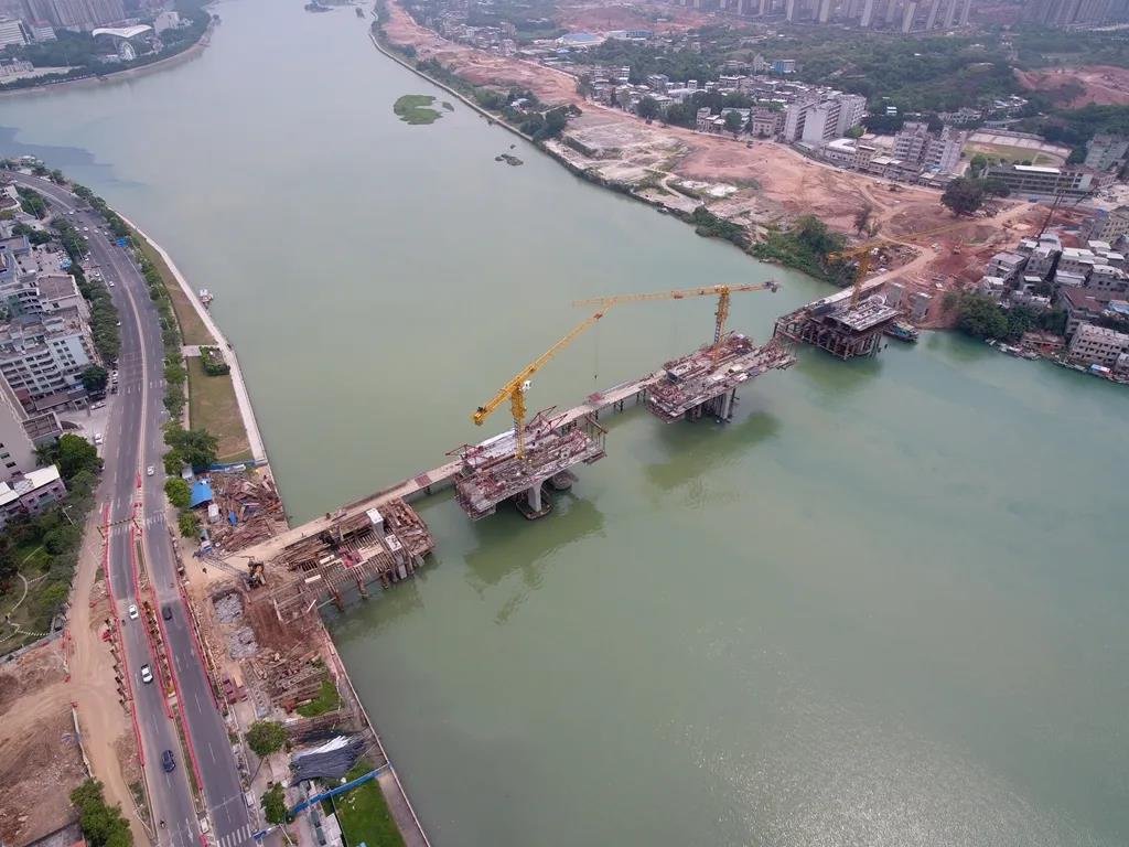 新建紫金桥项目主桥将于8月完工，计划今年底建成通车！