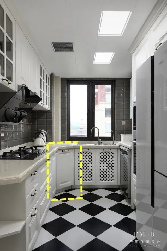 越来越多人厨房拐角都不做90度直角了,加个斜面,切菜备菜更省心