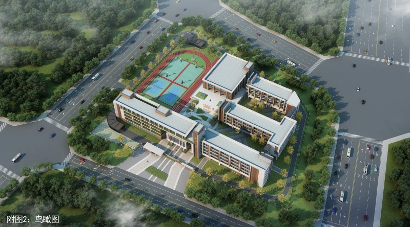 漳州西湖3所新建小学设计方案总平图公示