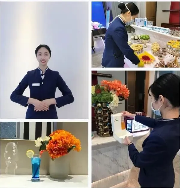 每天,曹凯晨总是面带微笑的站在门口,与每一位进售楼部的客户微笑着打