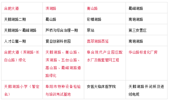 阜阳186个在建项目今年竣工！部分项目征迁继续！