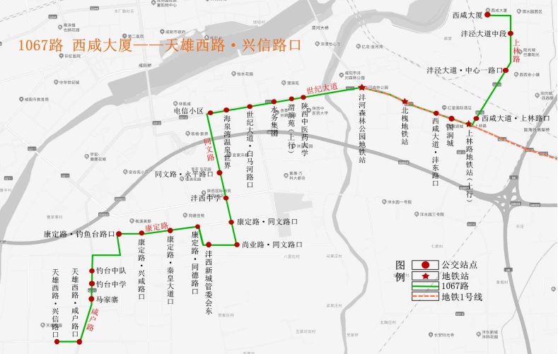 西咸881路公交车路线图图片