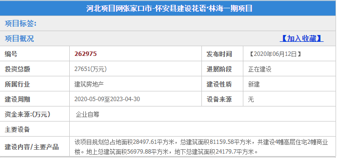 超2.7亿！张家口怀安花语·林海项目即将登场！