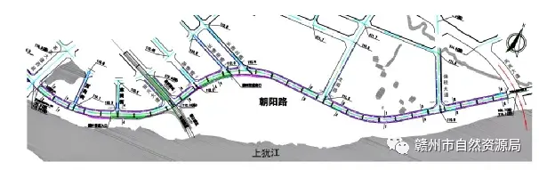 赣州高铁西站周边地面道路及配套设施工程朝阳路完成设计方案批复