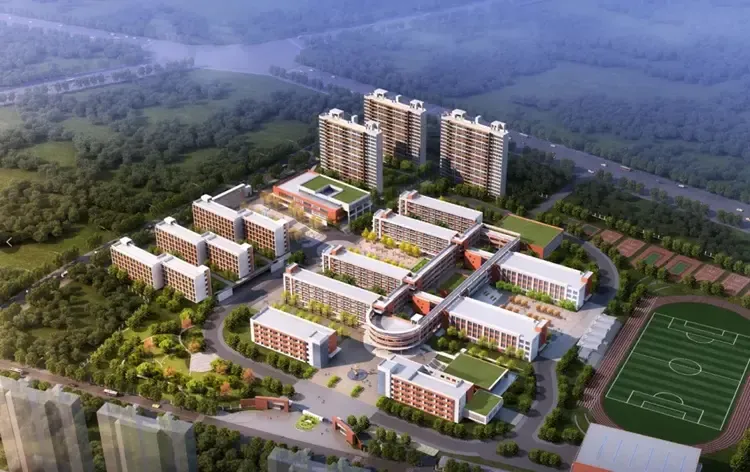 南康中学北校区示意图商圈环伺,便捷生活就此开启建农贸市场,批发市场