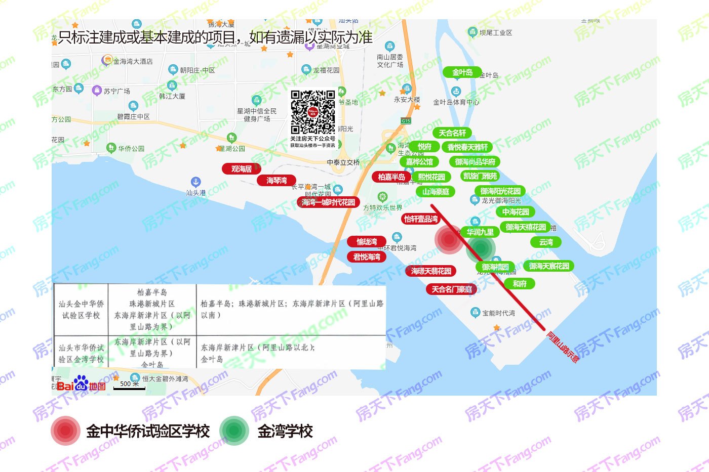 2020年金平/龙湖小学+初中学区划分出炉！附学区地图/居委分布