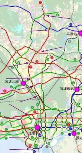 观澜地铁线路图图片