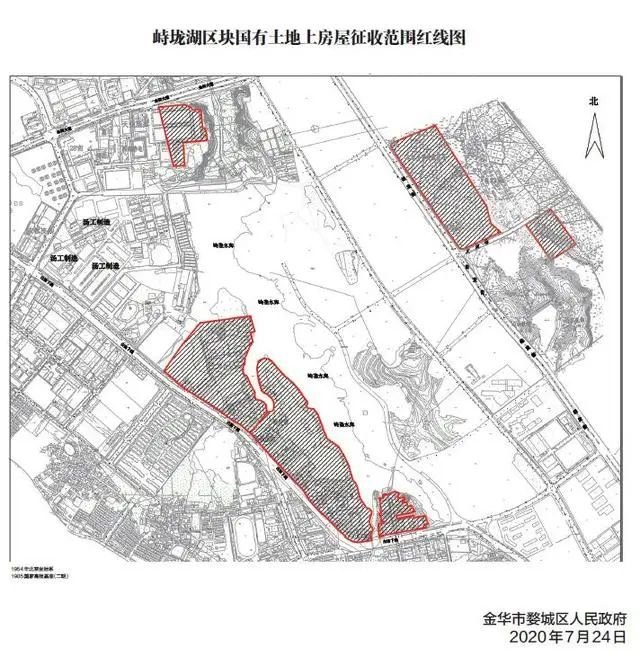 金西峙垅湖区块、秋滨区块房屋征收红线图公布，一大片房屋将拆迁