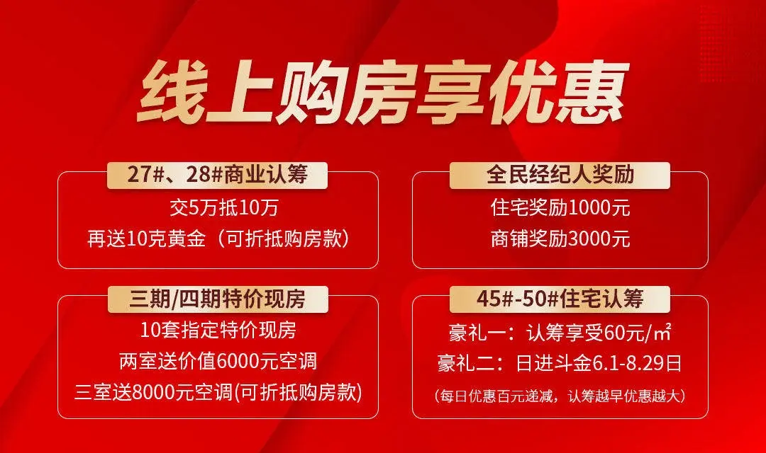 战“疫”就是要住得更好！四季城·繁华里线上购房享超额钜惠