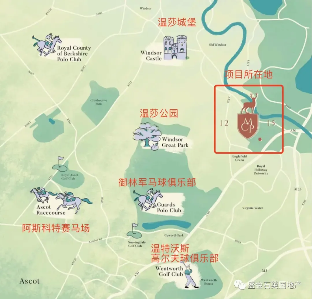 大宪章公园温莎城堡为临57英亩私家公园地产的顶级生活