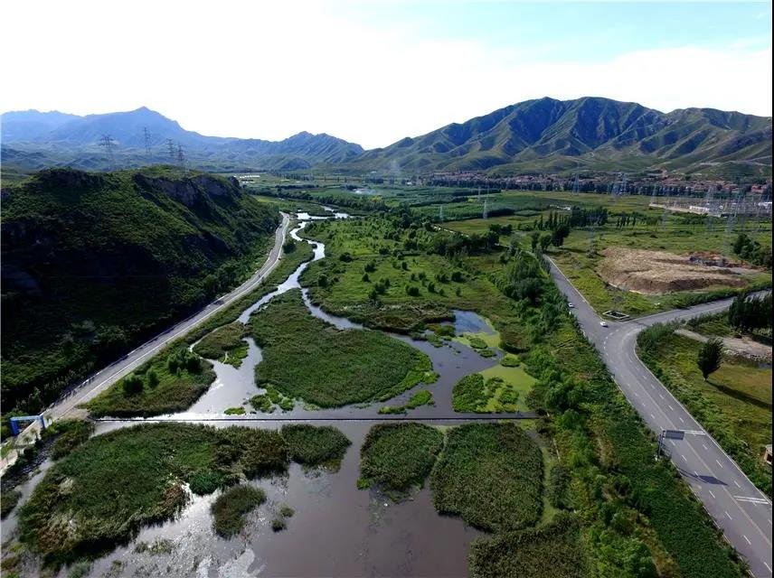 下花园洋河湿地公园图片