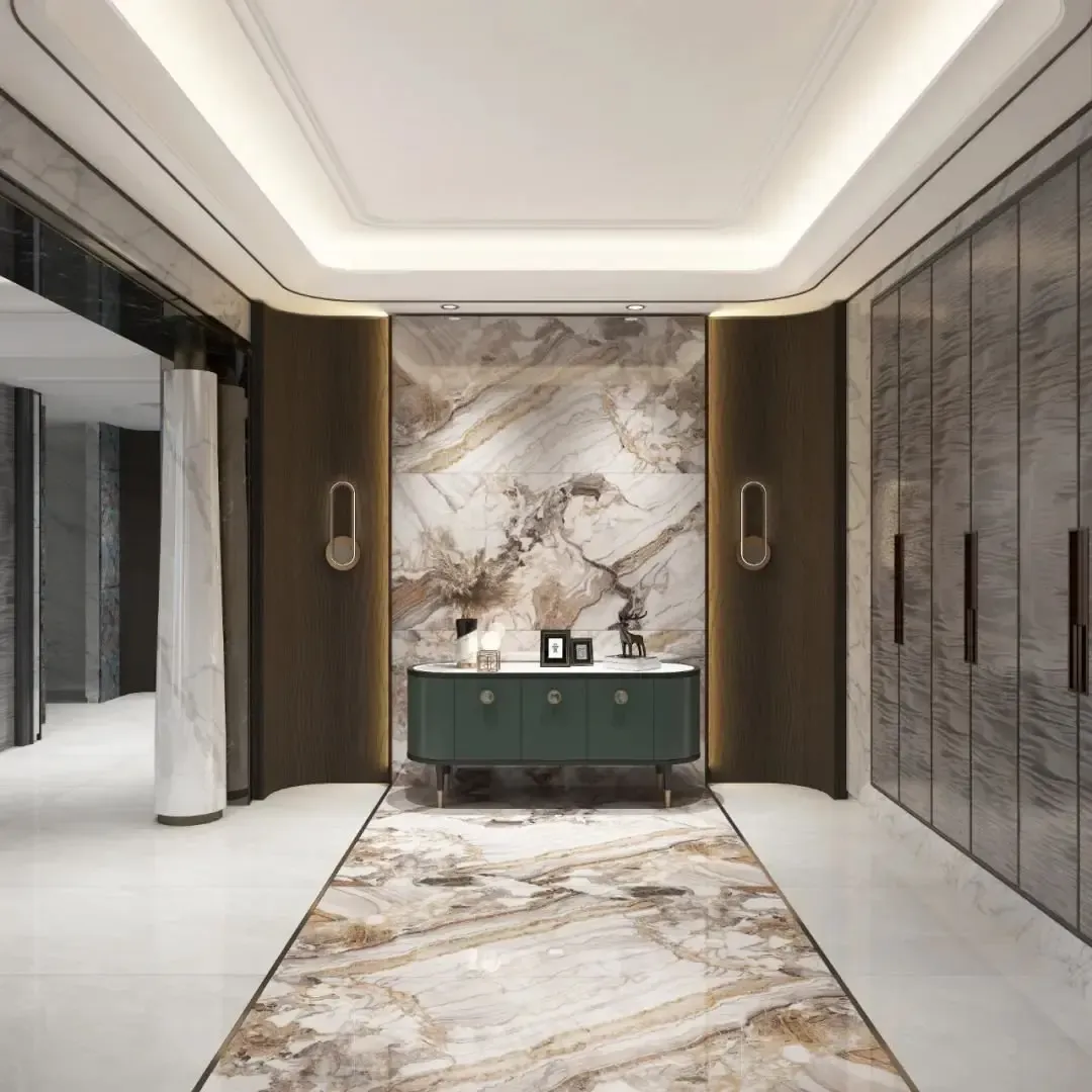 新品应用果然玄关背景墙这样装才好看