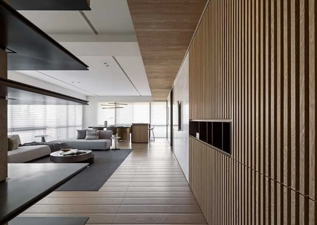 美到爆的格栅,其实不仅仅是用在玄关,家里很多位置都适合