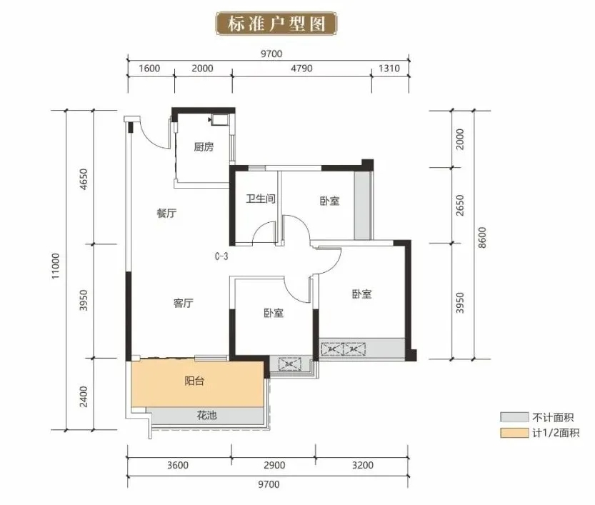 高层户型鉴赏|泰丰·林湖美地 建面约53-88㎡N+1户型