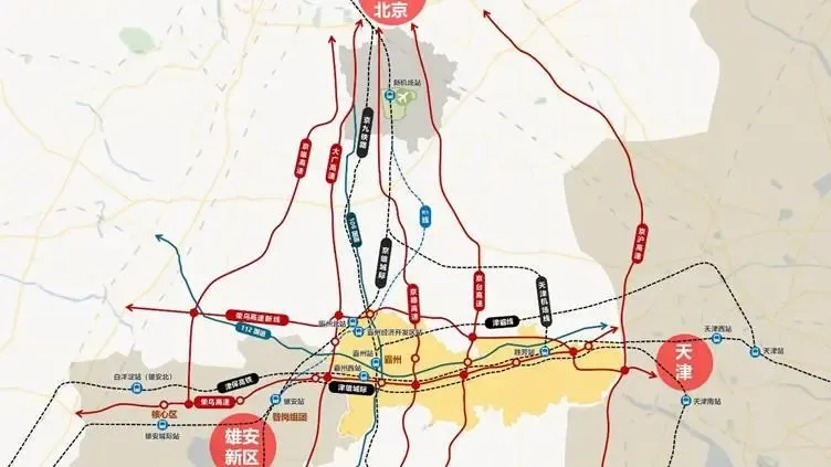 随着京雄城际铁路,r1地铁的铺排进展,京南板块两大"动脉"即将全面启用