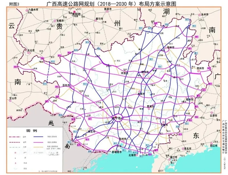 广西将新增一条通往广东的高速 途径灵山、浦北