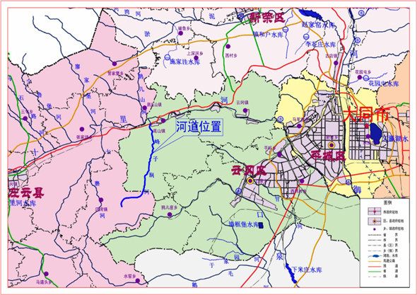 云冈区关于4条河治导线规划和管理范围通知