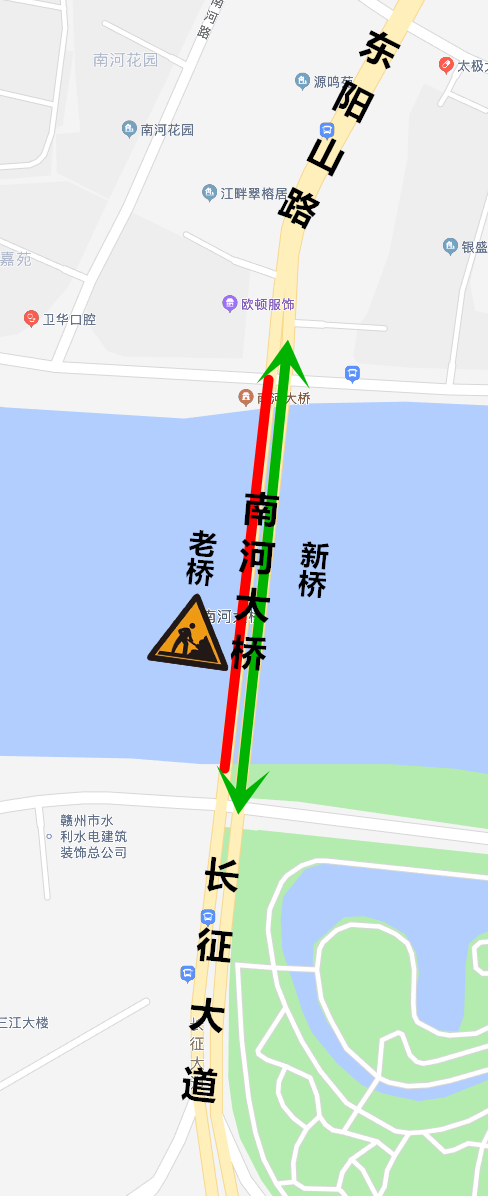 10月14日起，赣州章贡区南河大桥老桥将全面封闭！