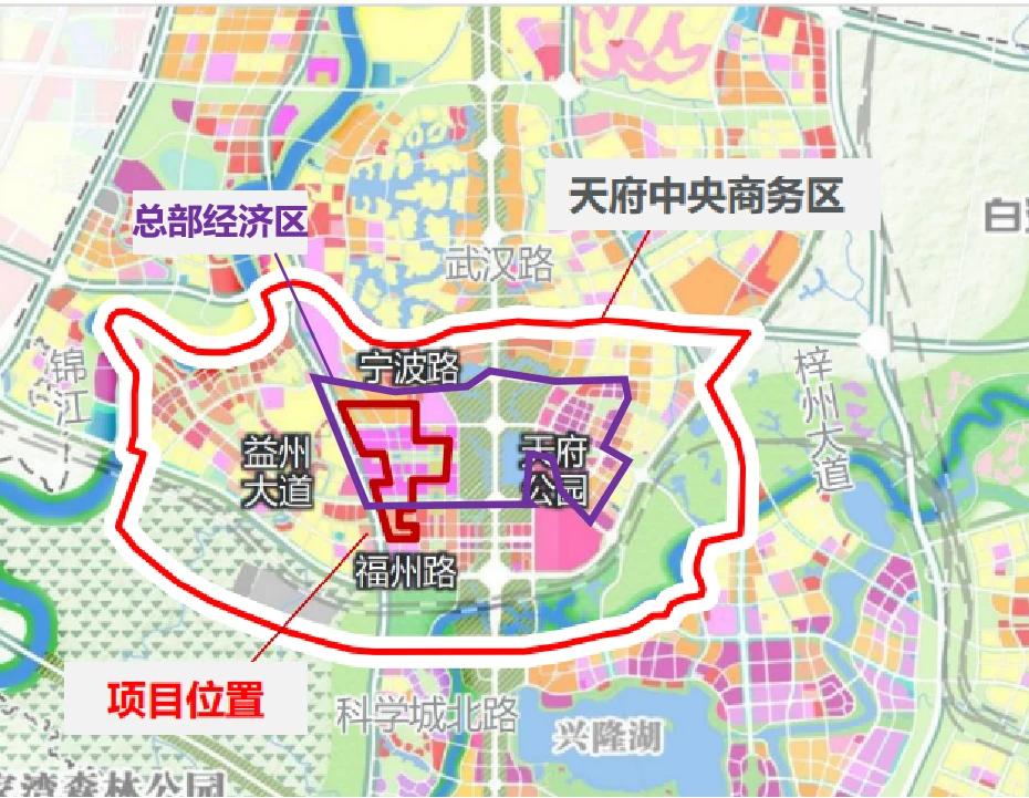 地处天府总部商务区核心区 787亩大盘的大城规划