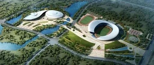 清远奥体中心体育场项目钢结构屋盖封顶！