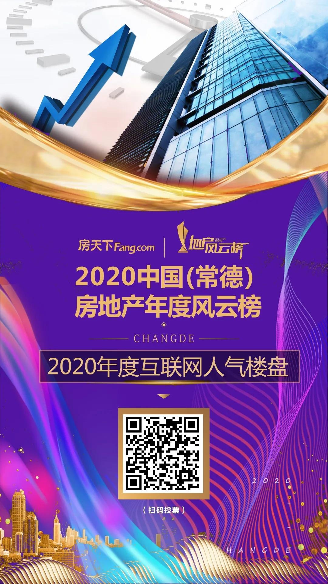 以初心 创未来 | 2020年度常德互联网人气楼盘评选开始啦！快来为你pick的楼盘投上一票