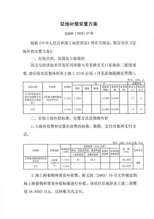 新一波征地补偿安置方案公示！涉及9个镇街30余个村