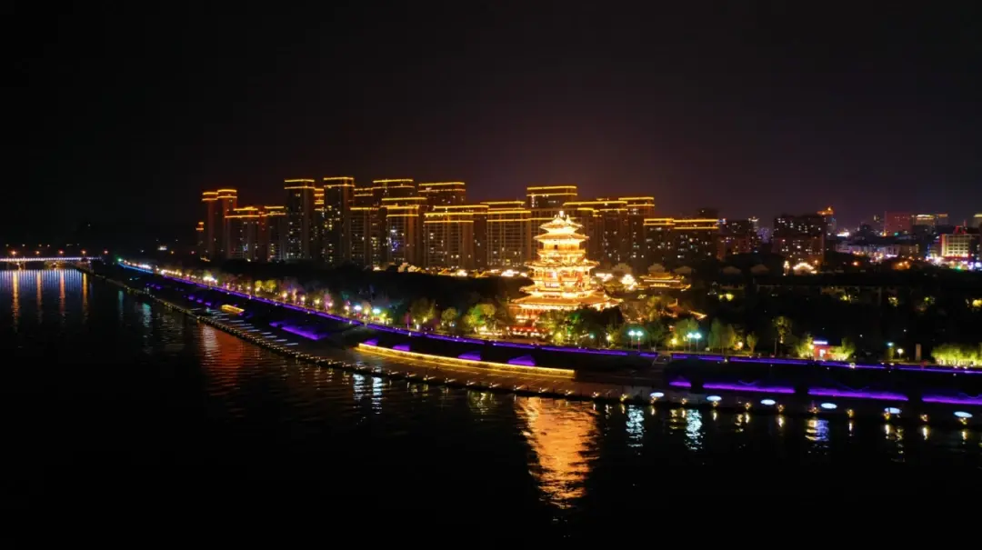 丽水南明湖夜景图片