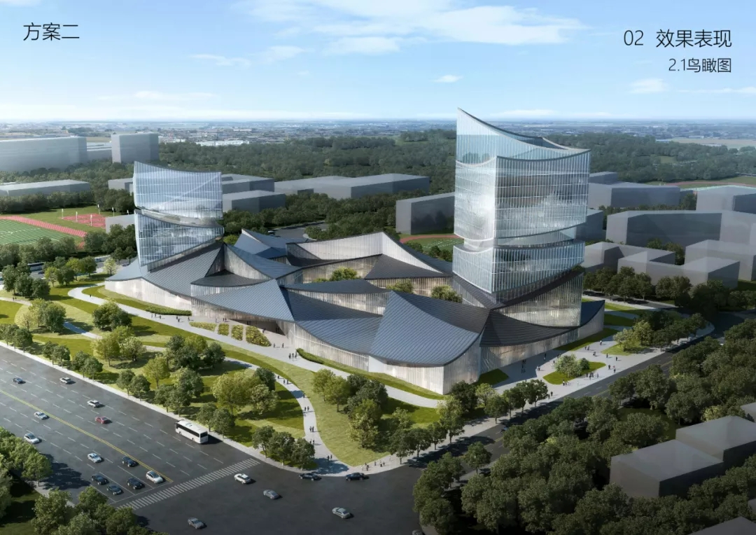 智慧新城“三中心”两款设计方案公开展示，征求你的意见！
