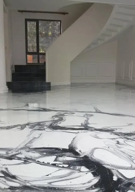 水泥自流平算什么水墨画地坪颜值高还耐磨难怪这么火