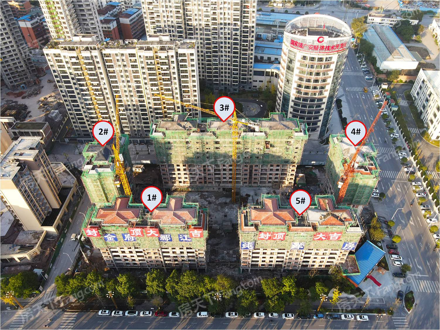 广安城北、经开区10个在建楼盘工程进度!